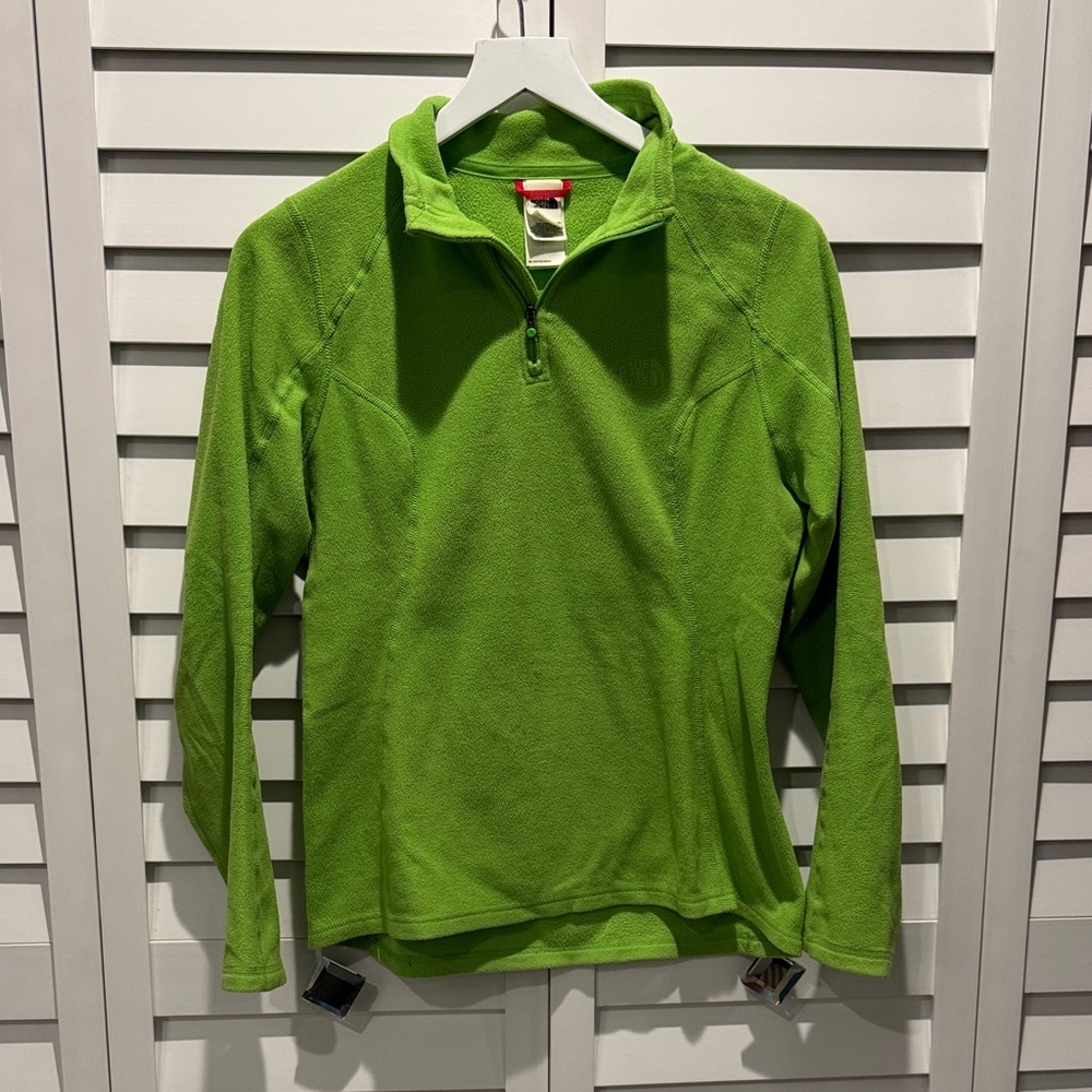 The North Face Green Zip up Sweater
